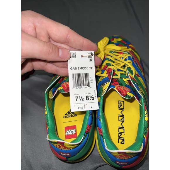 Adidas Gamemode TF Lego Mens Indoor Soccer Turf Shoes Size 7.5 Multi Color - Picture 8 of 8